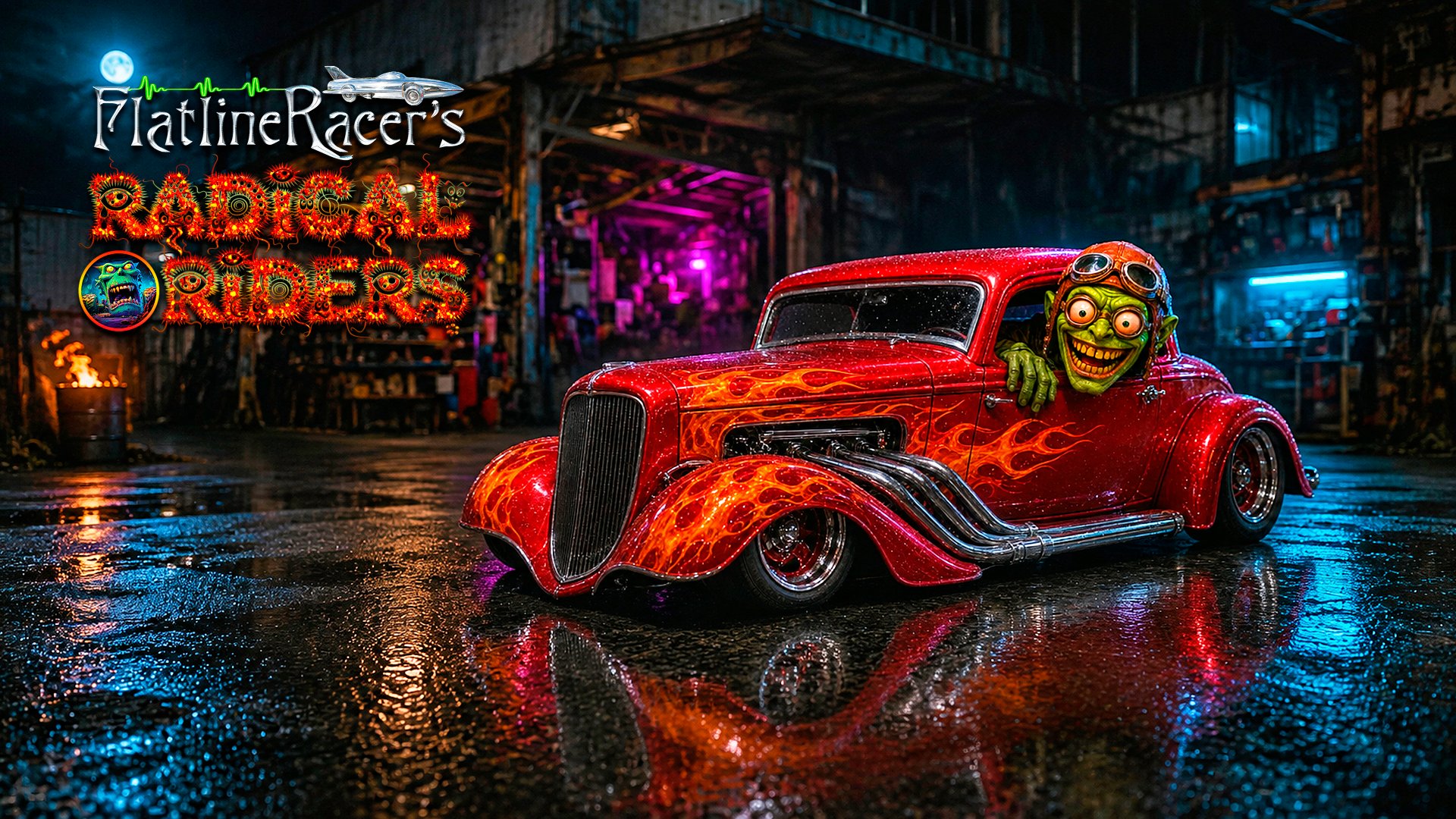 Red hot rod — studio logo